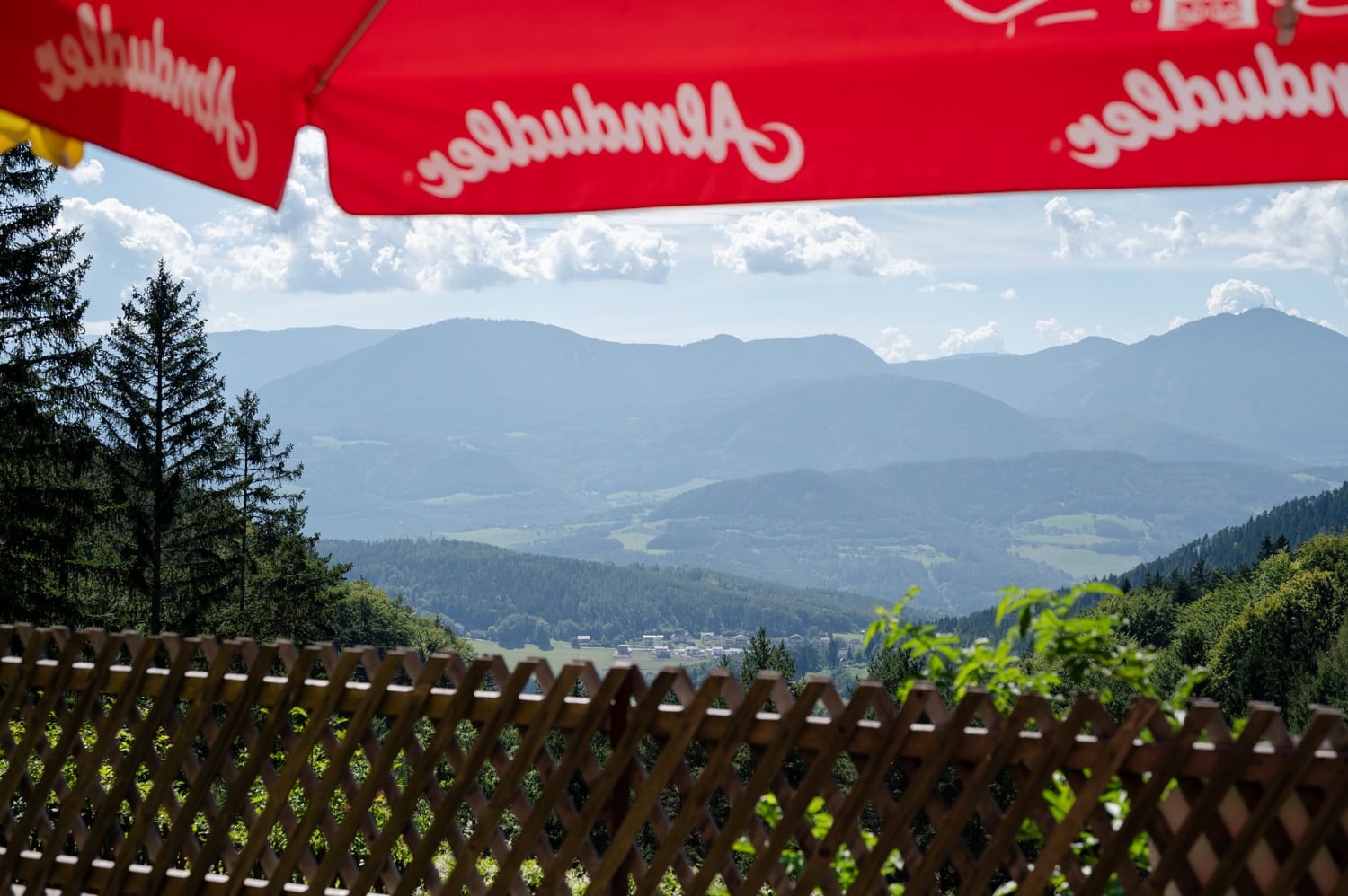 Aussicht von der Pottschacher Hütte bei Prigglitz