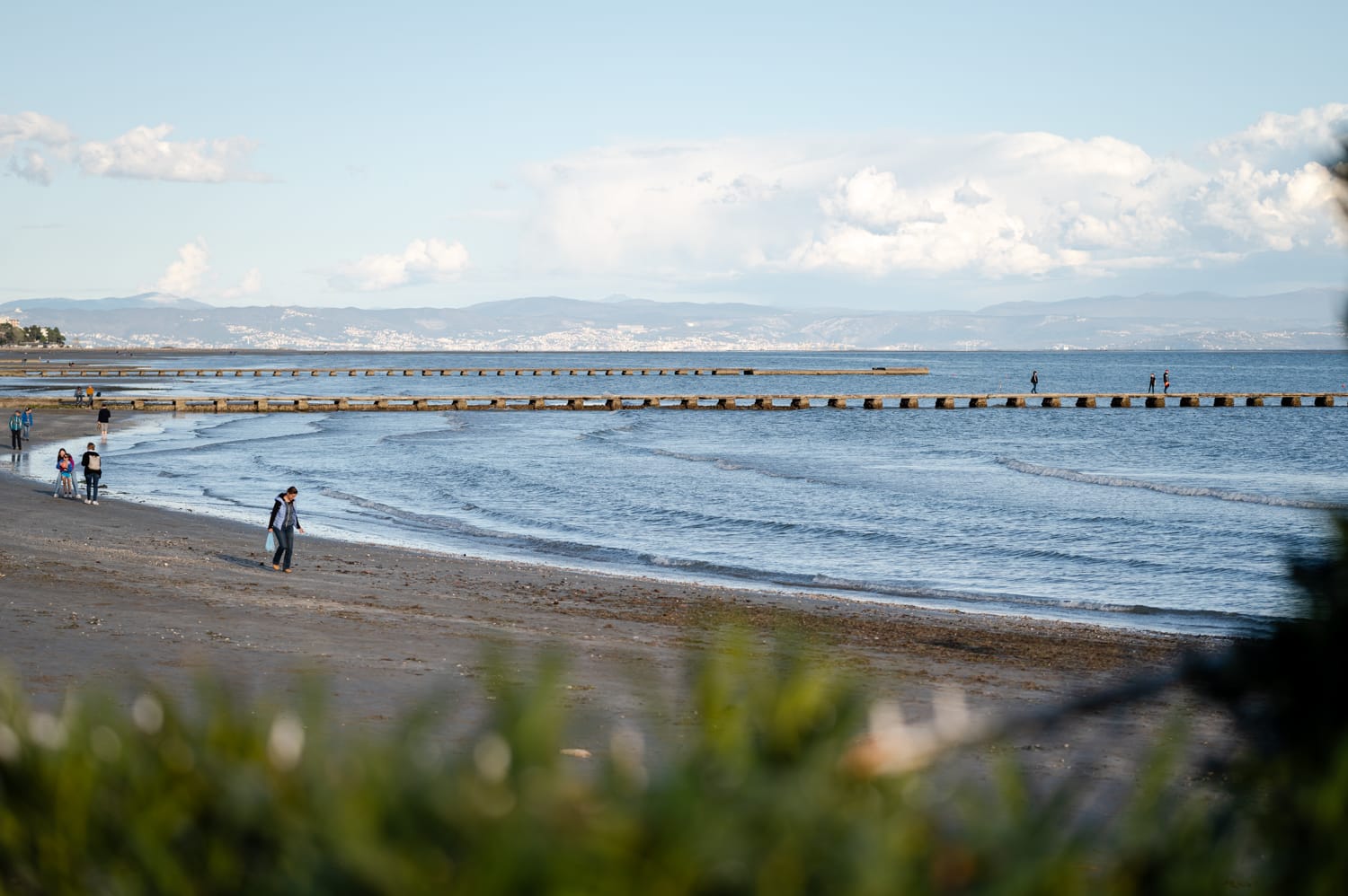 Strand bei Grado im Frühling