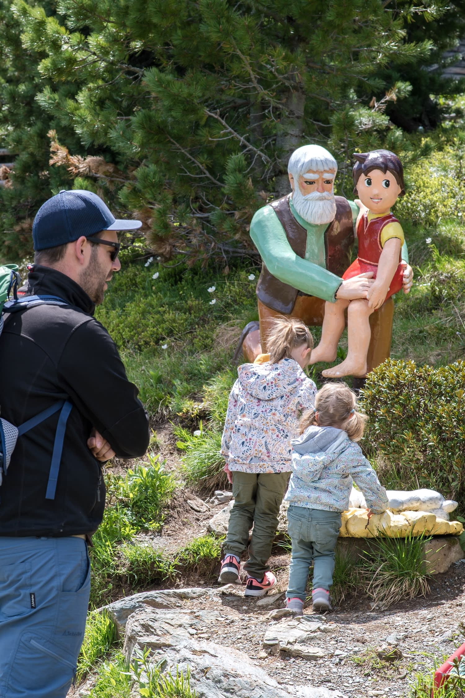 Kinder vor Heidi und Alm-Öhi, Heidi Park am Falkert