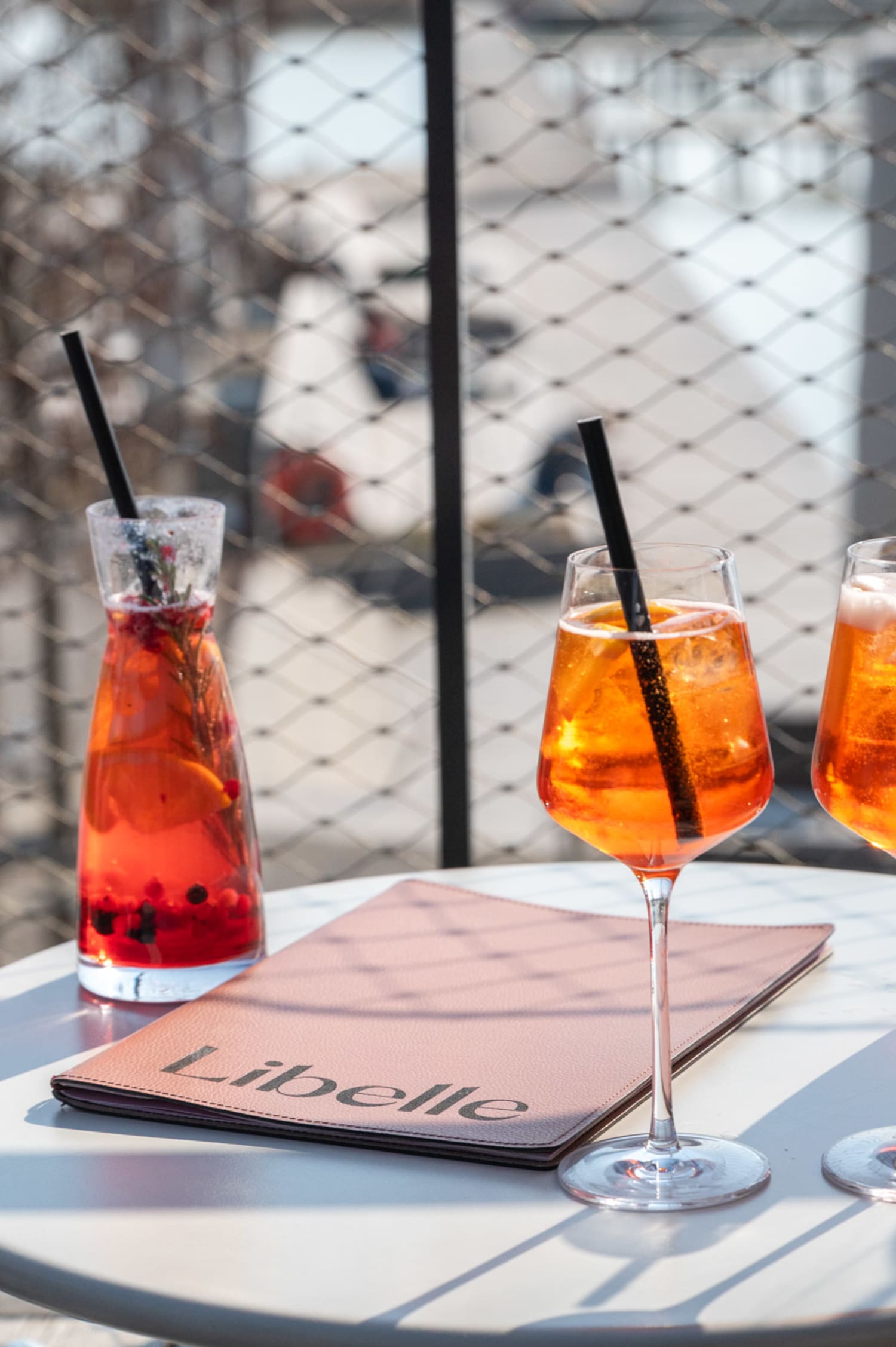 Drinks im Café-Restaurant Libelle am Neuen Strand in Breitenbrunn, Burgenland