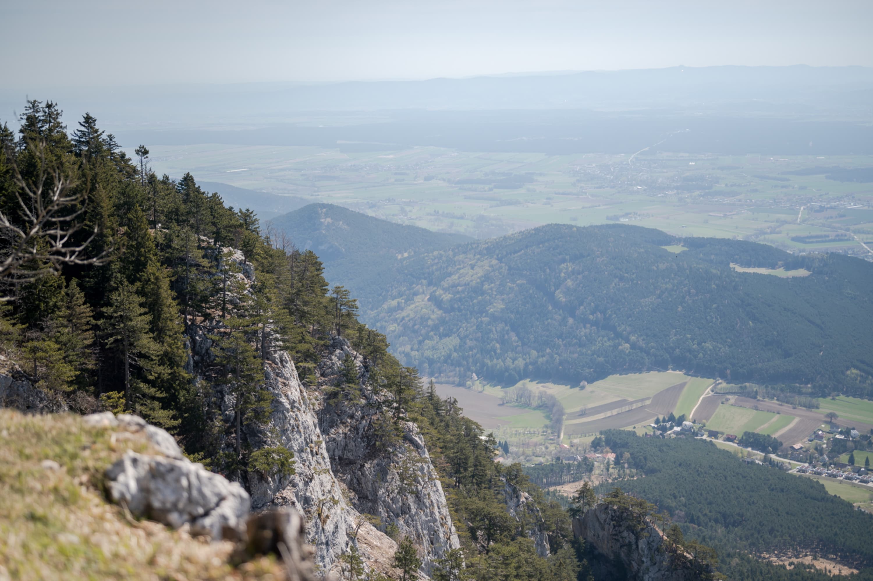 Auch der Blick ins Tal kann sich sehen lassen.