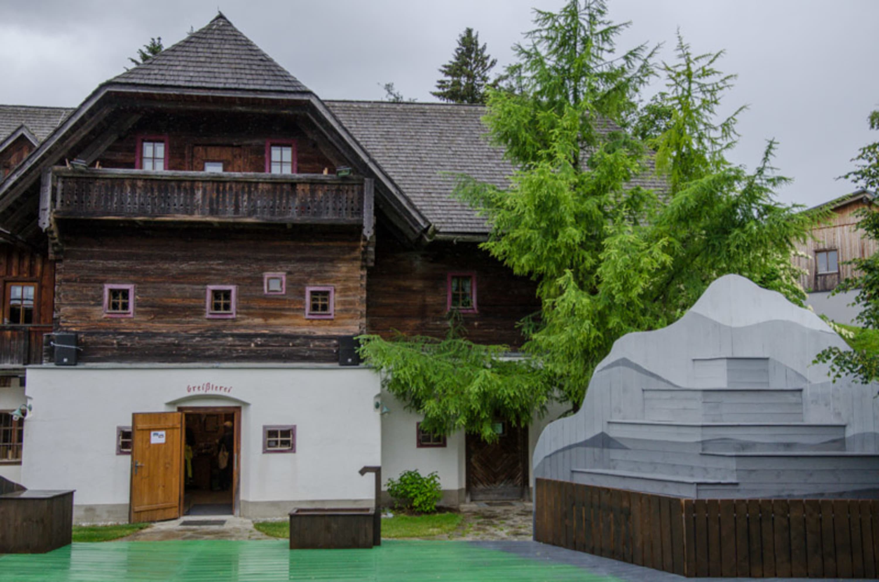 Theaterbühne auf der Brandluckn, Bauernhofer, Almenland