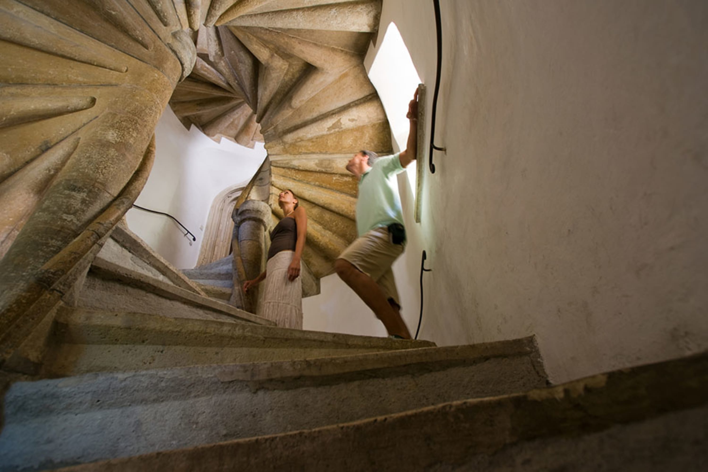 Doppelwendeltreppe Graz Versöhnungstreppe in der Grazer Burg