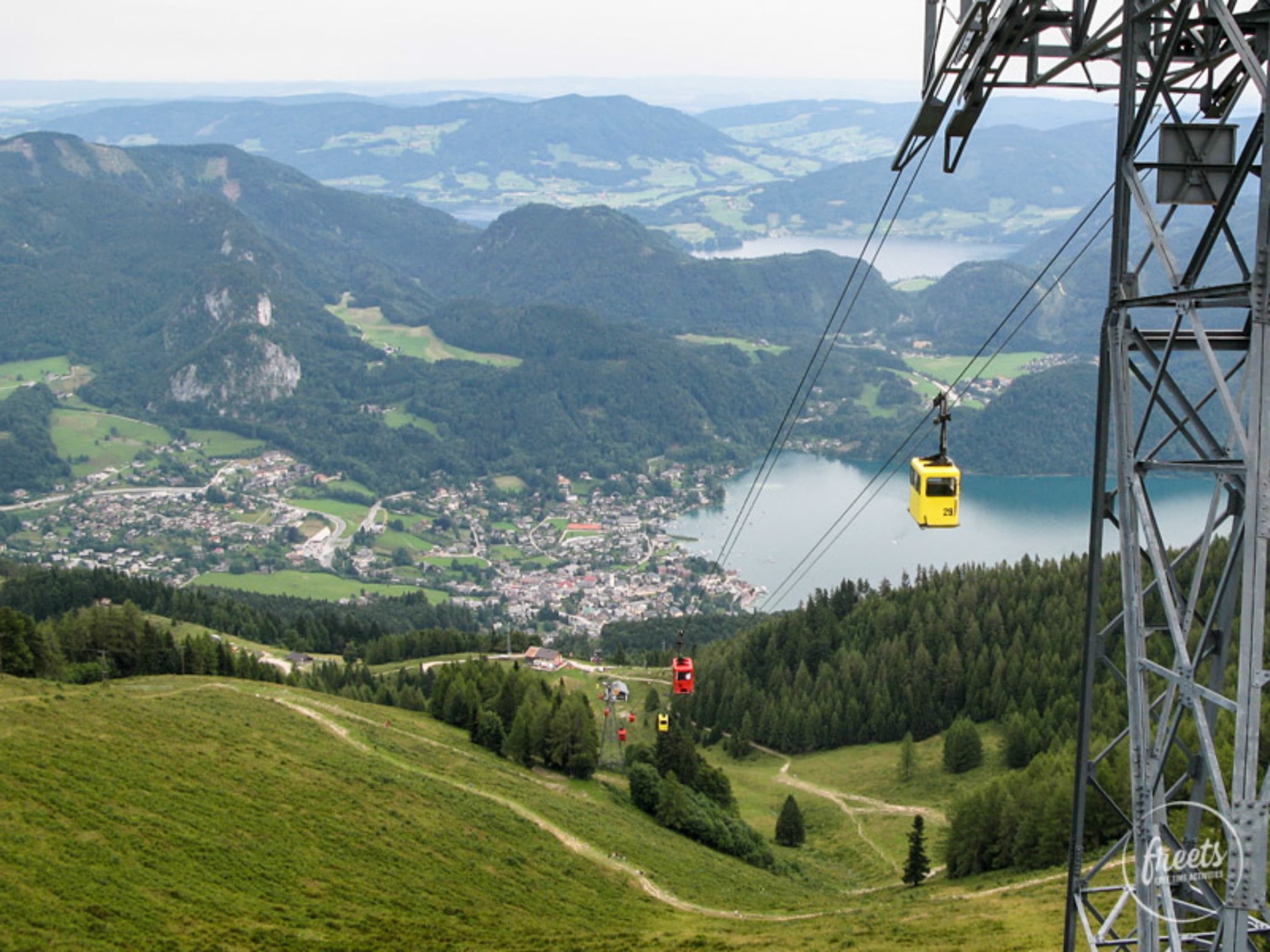 Zwölferhorn Gondel am Wolfgagnsee