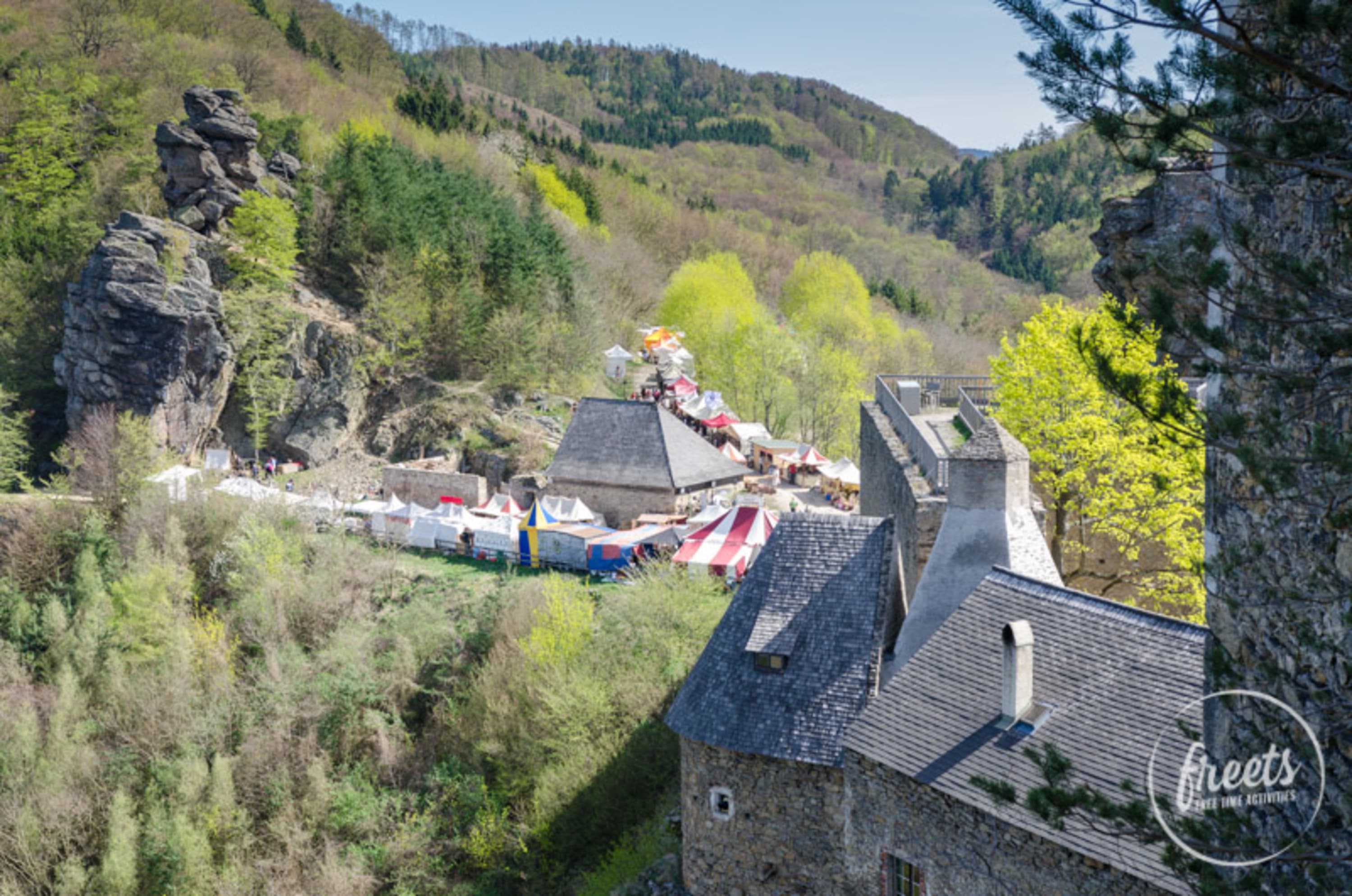 Ruine Aggstein Mittelalterfest auf der Burgruine Aggstein