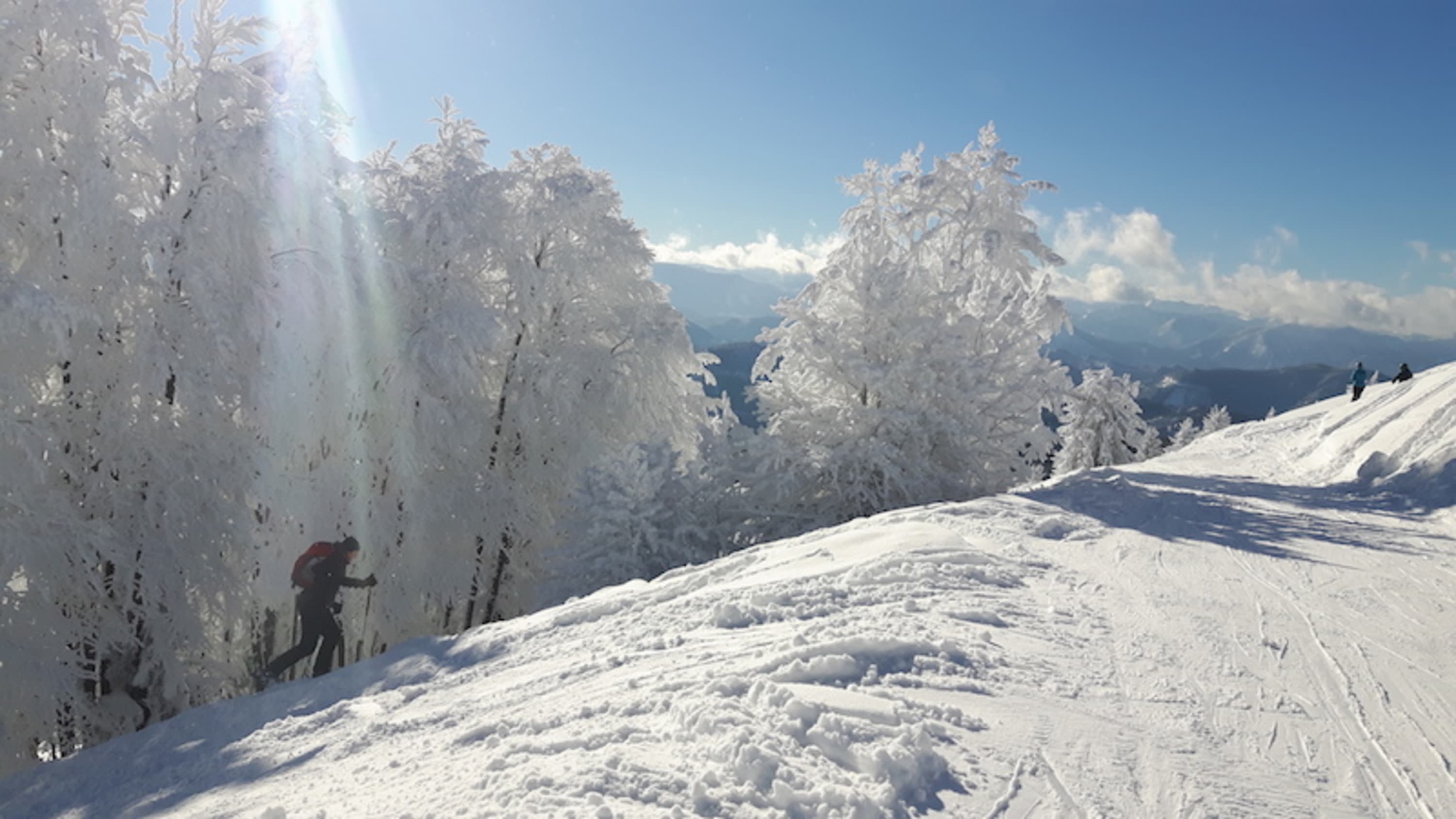 Tourengeher am Unterberg