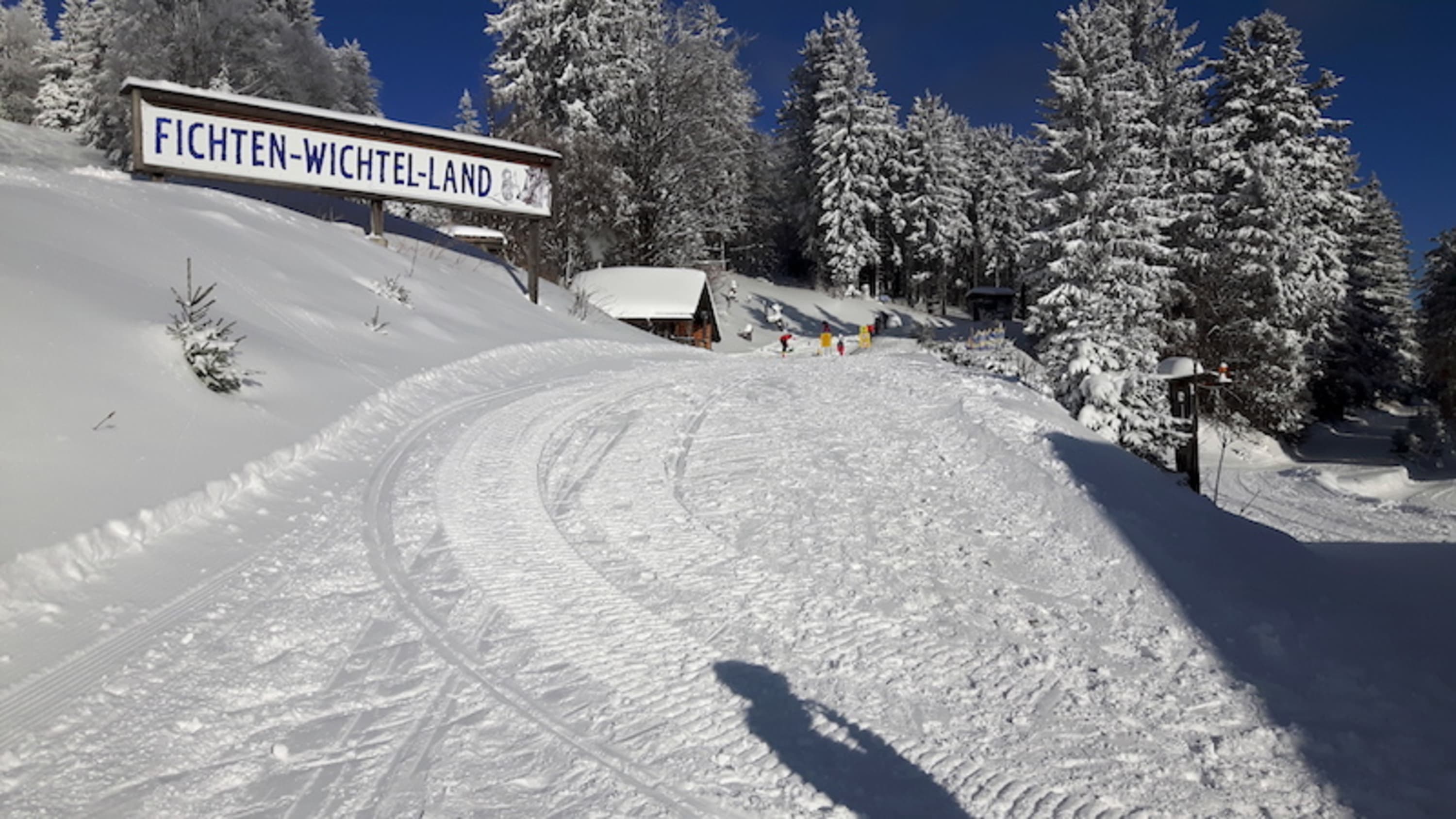 Fichten-Wichtelland, Kinderbereich am Unterberg im Winter