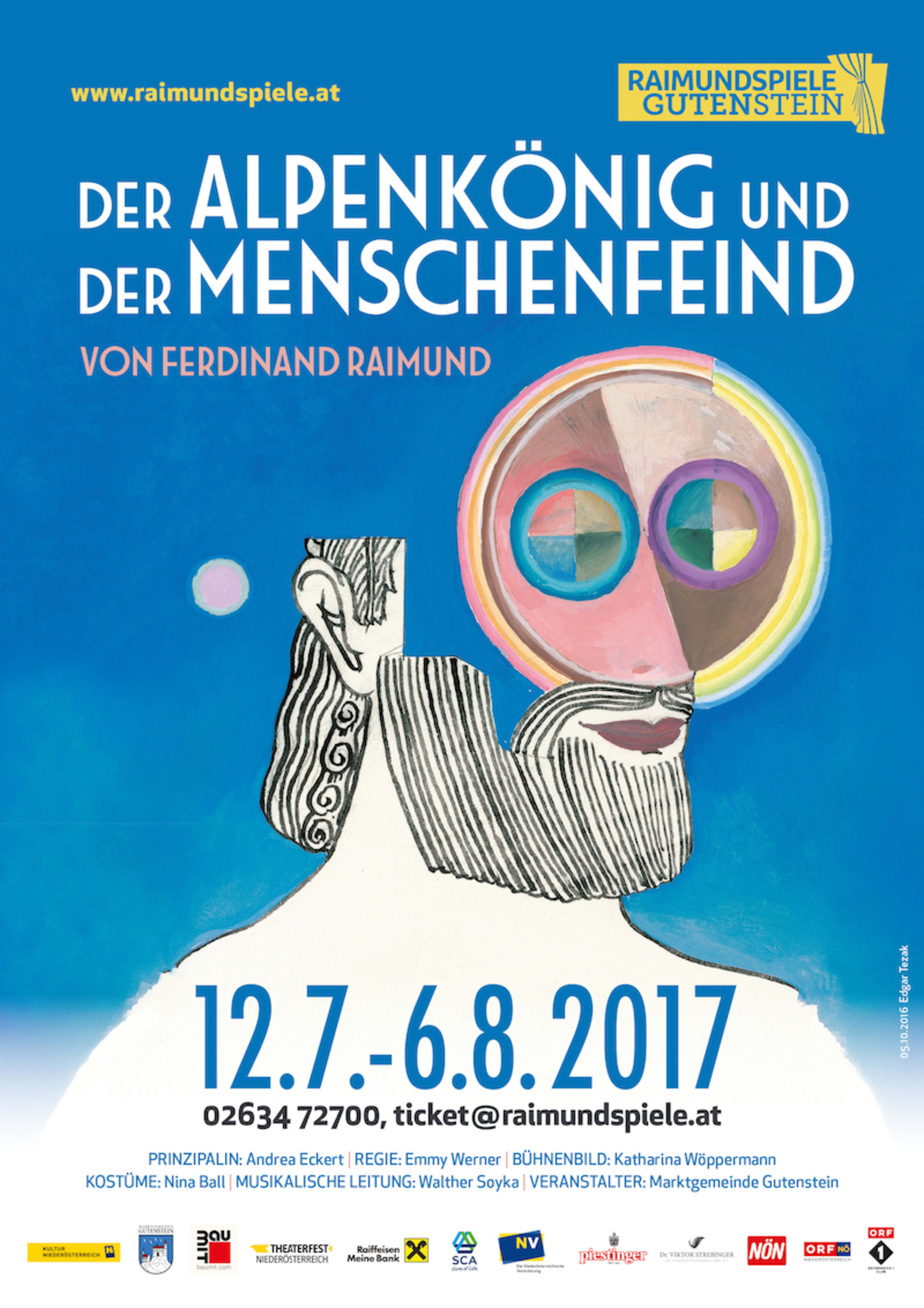 Plakat Raimundspiele Plakat der Alpenkönig und der Menschenfeind, Raimundspiele Gutenstein