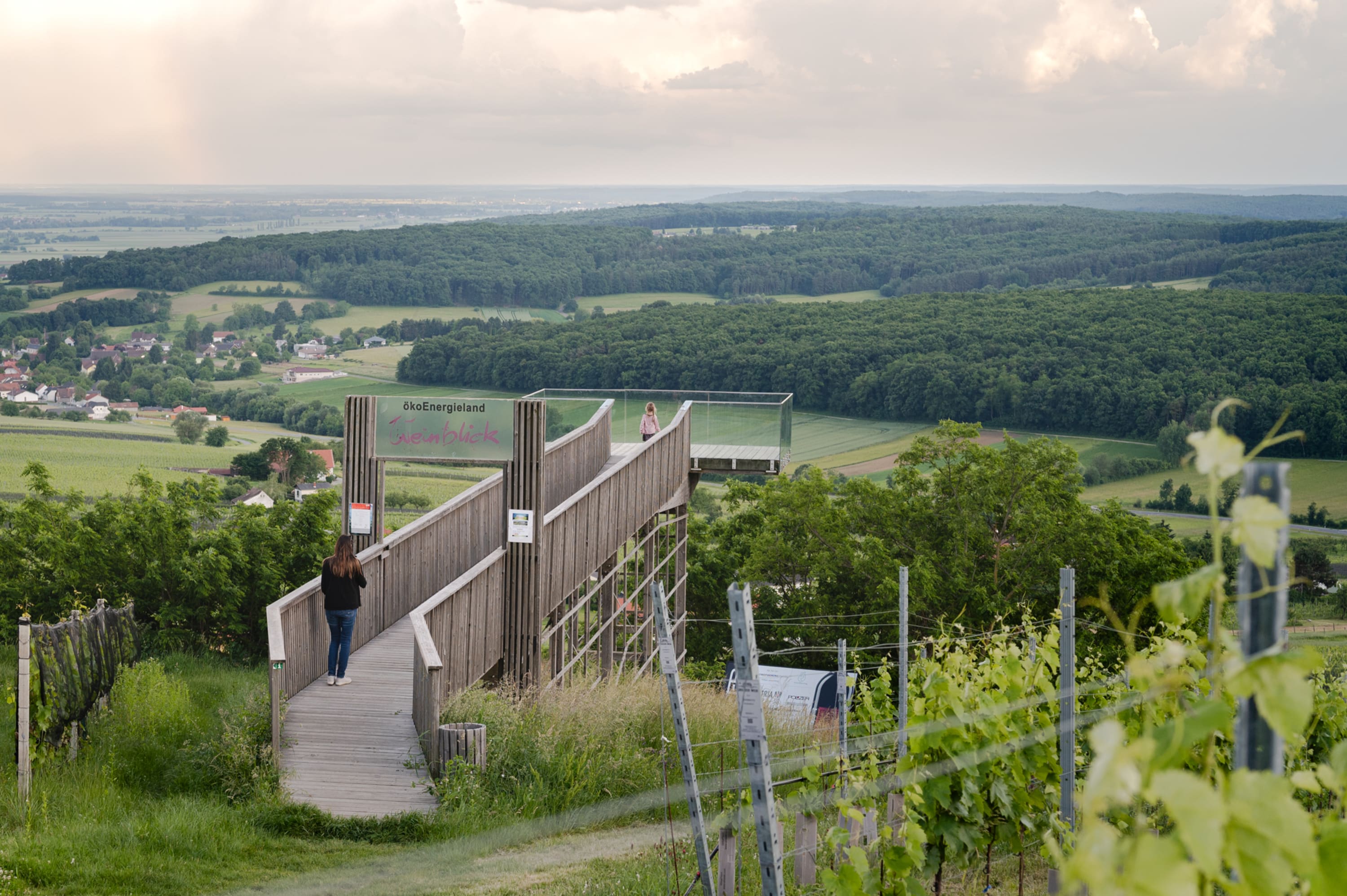 Aussichtsplattform Weinblick im Südburgenland bei Eisenberg an der Pinka
