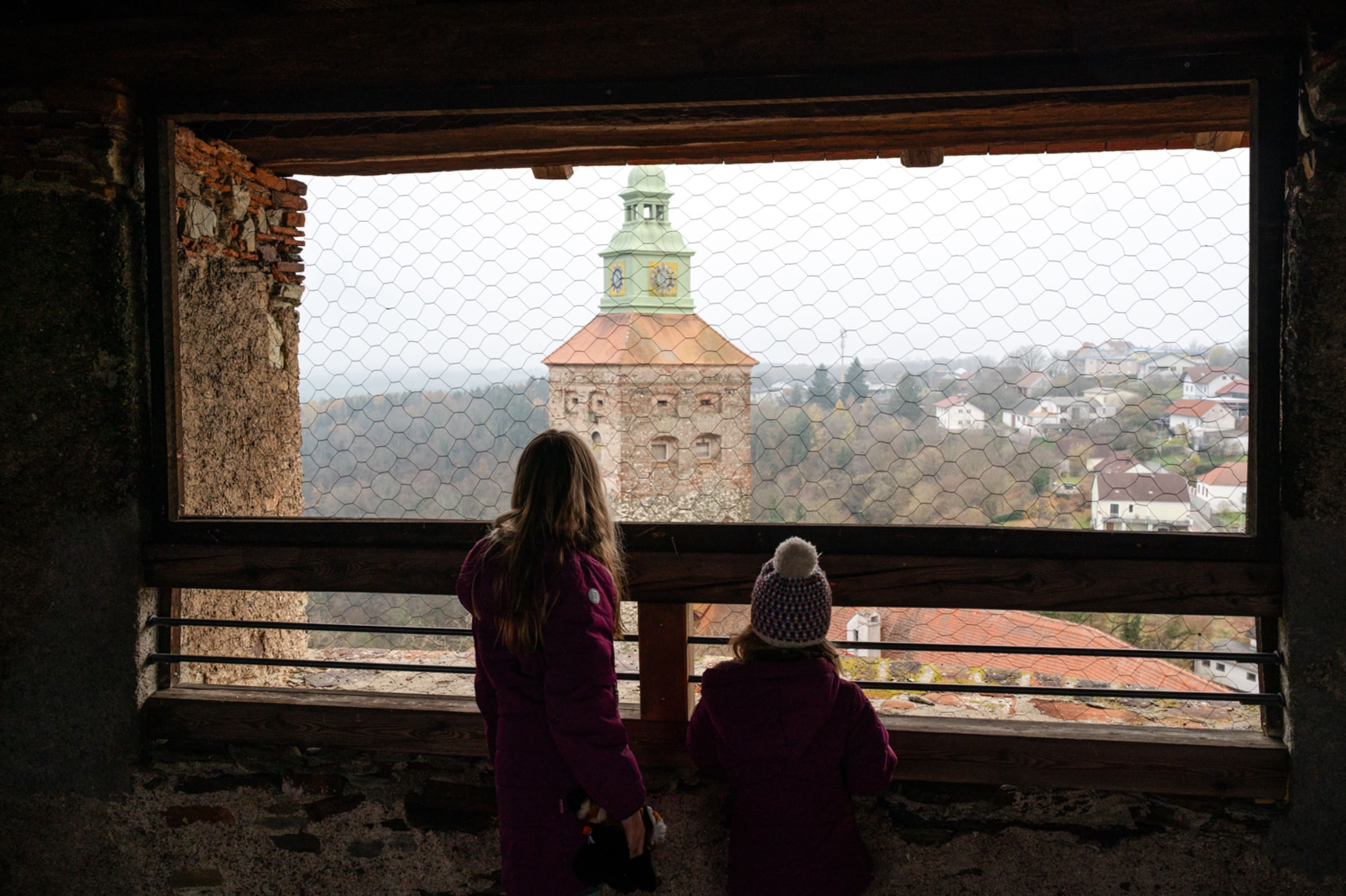 Blick vom Turm der Friedensburg Schlaining