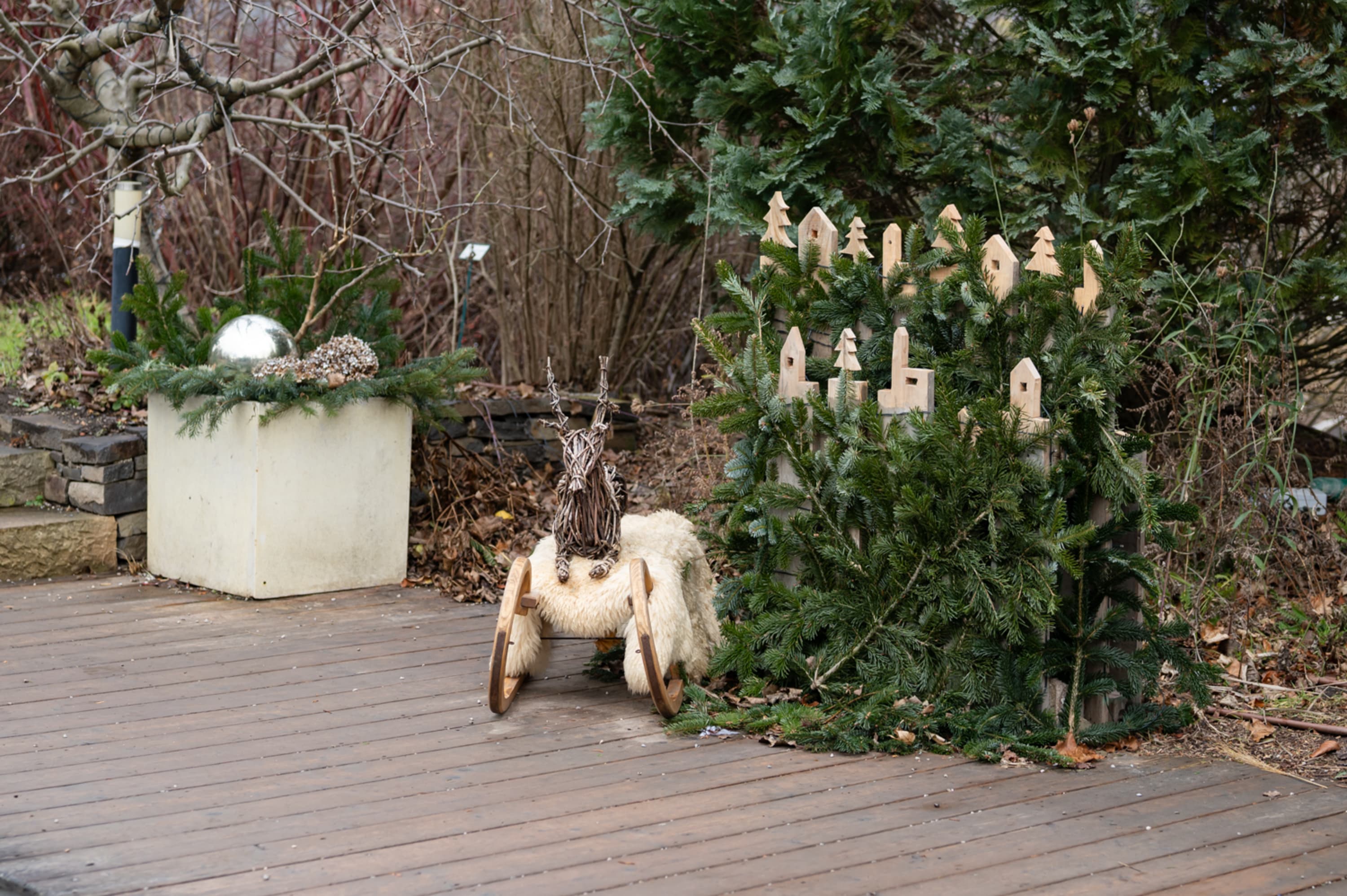 Deko in den Kittenberger Erlebnisgärten, Advent