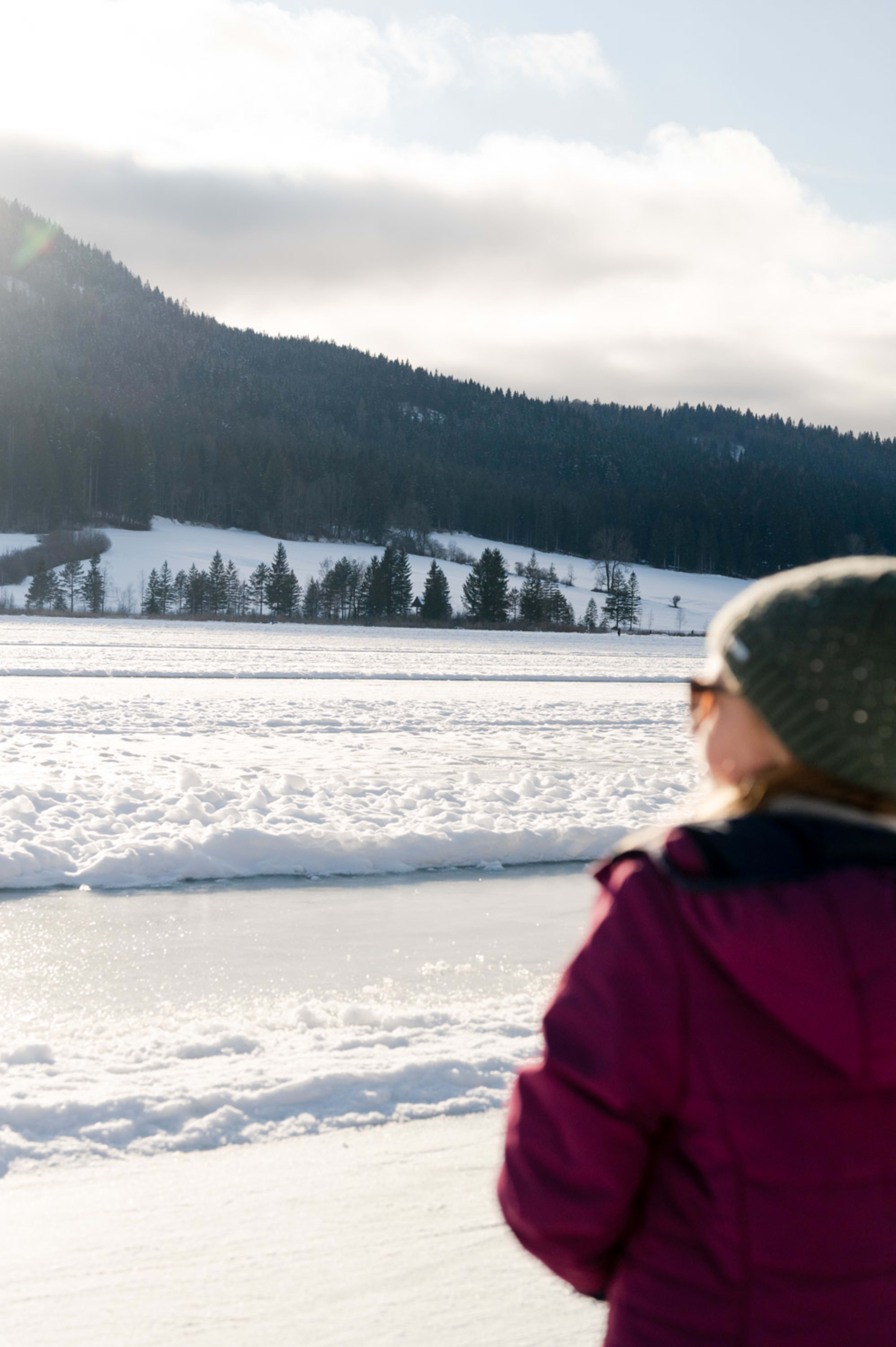 Kind am Weißensee in Kärnten