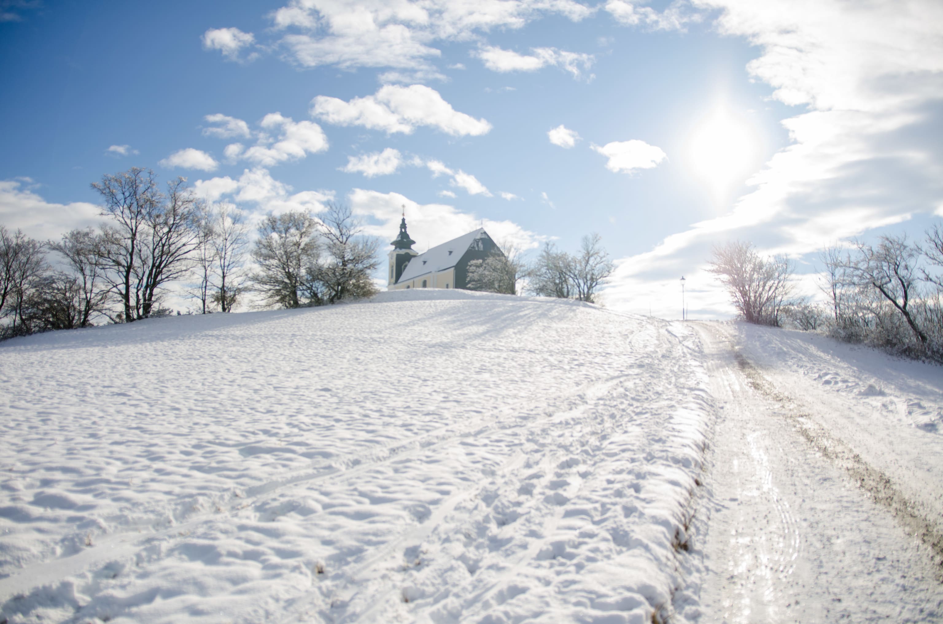 Höflein, Maria Kirchbüchl im Schnee