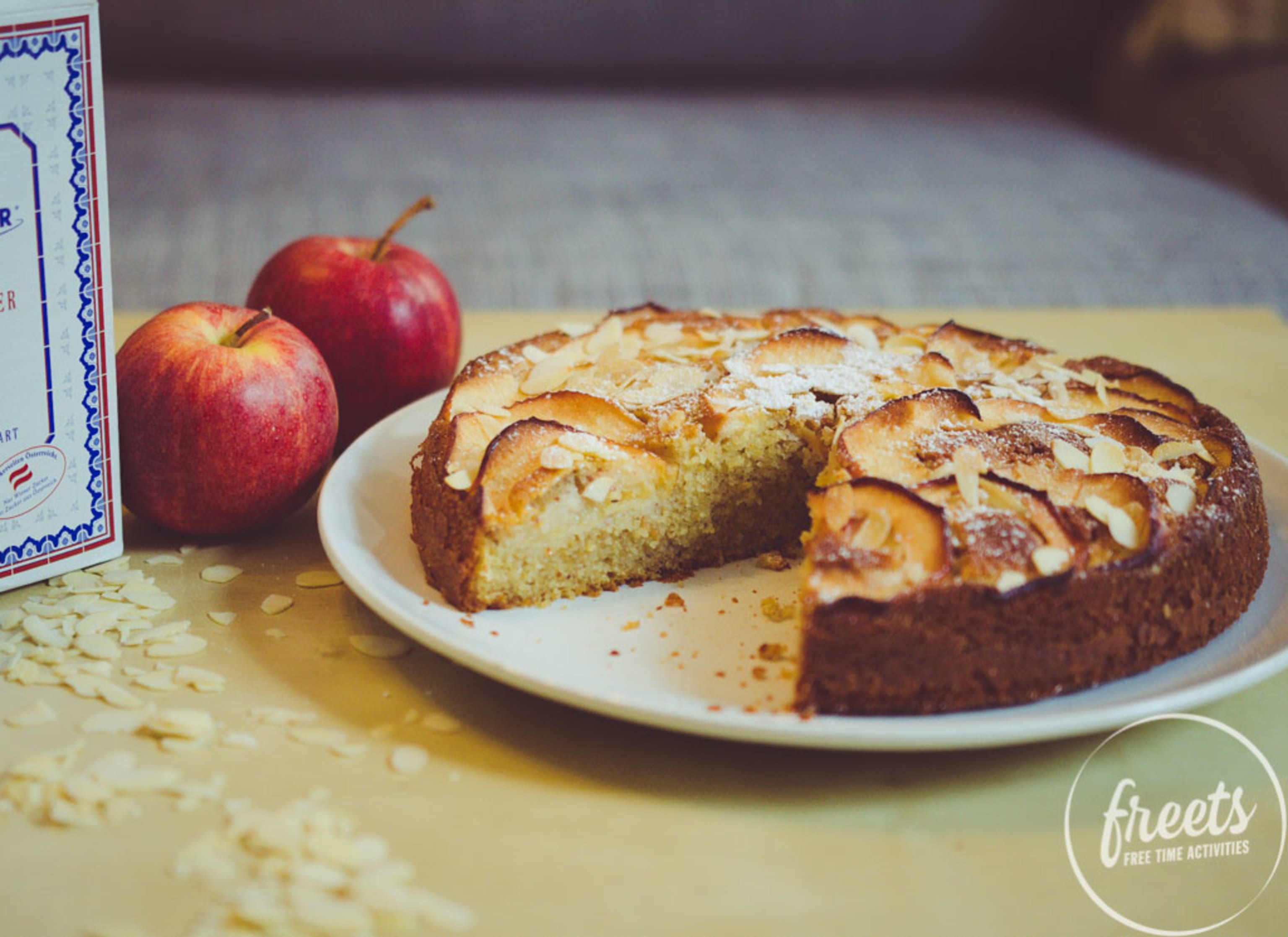 Apfelkuchen mit Gries