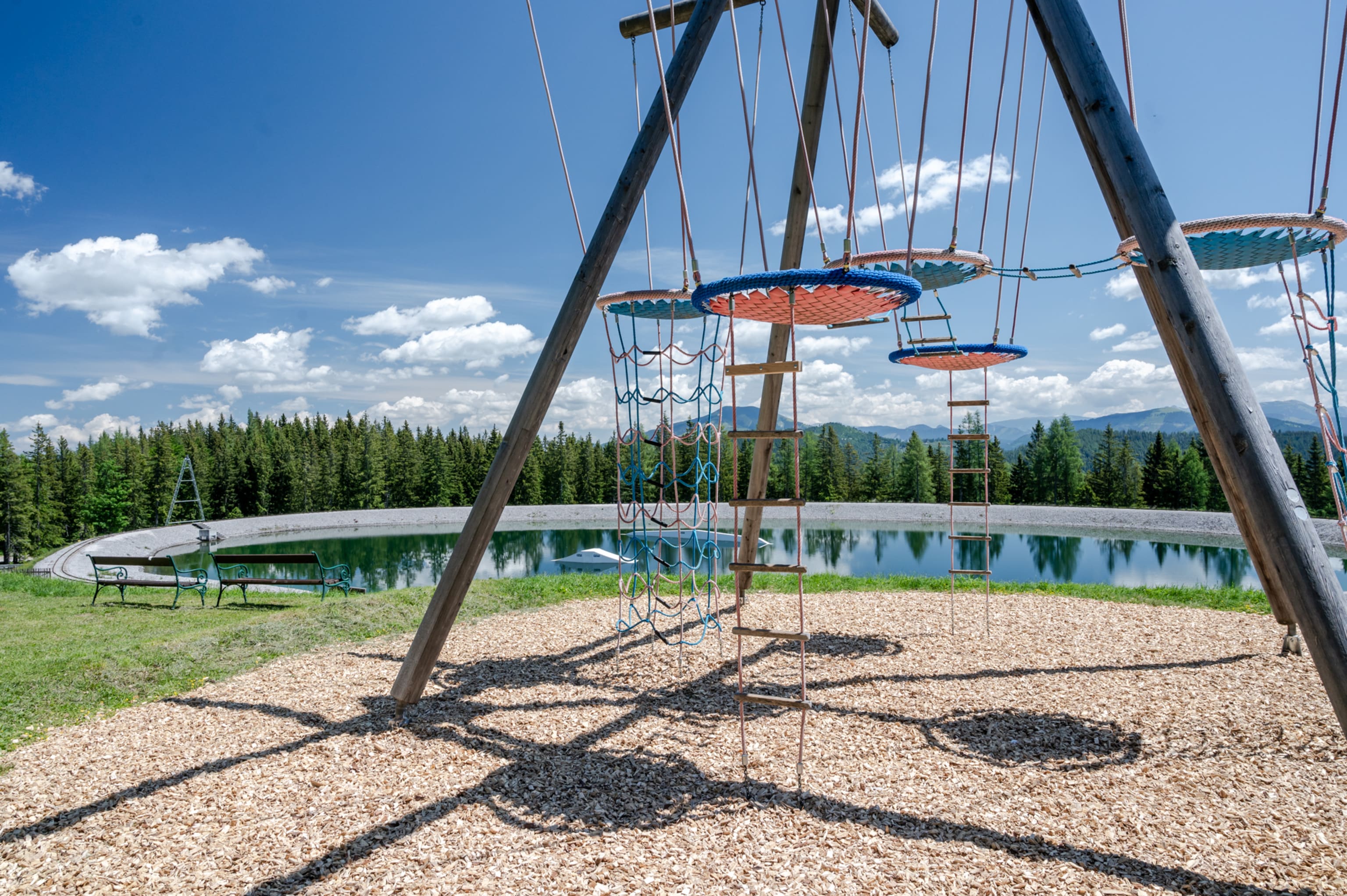 Spielplatz am Biberwasser auf der Bürgeralpe Mariazell