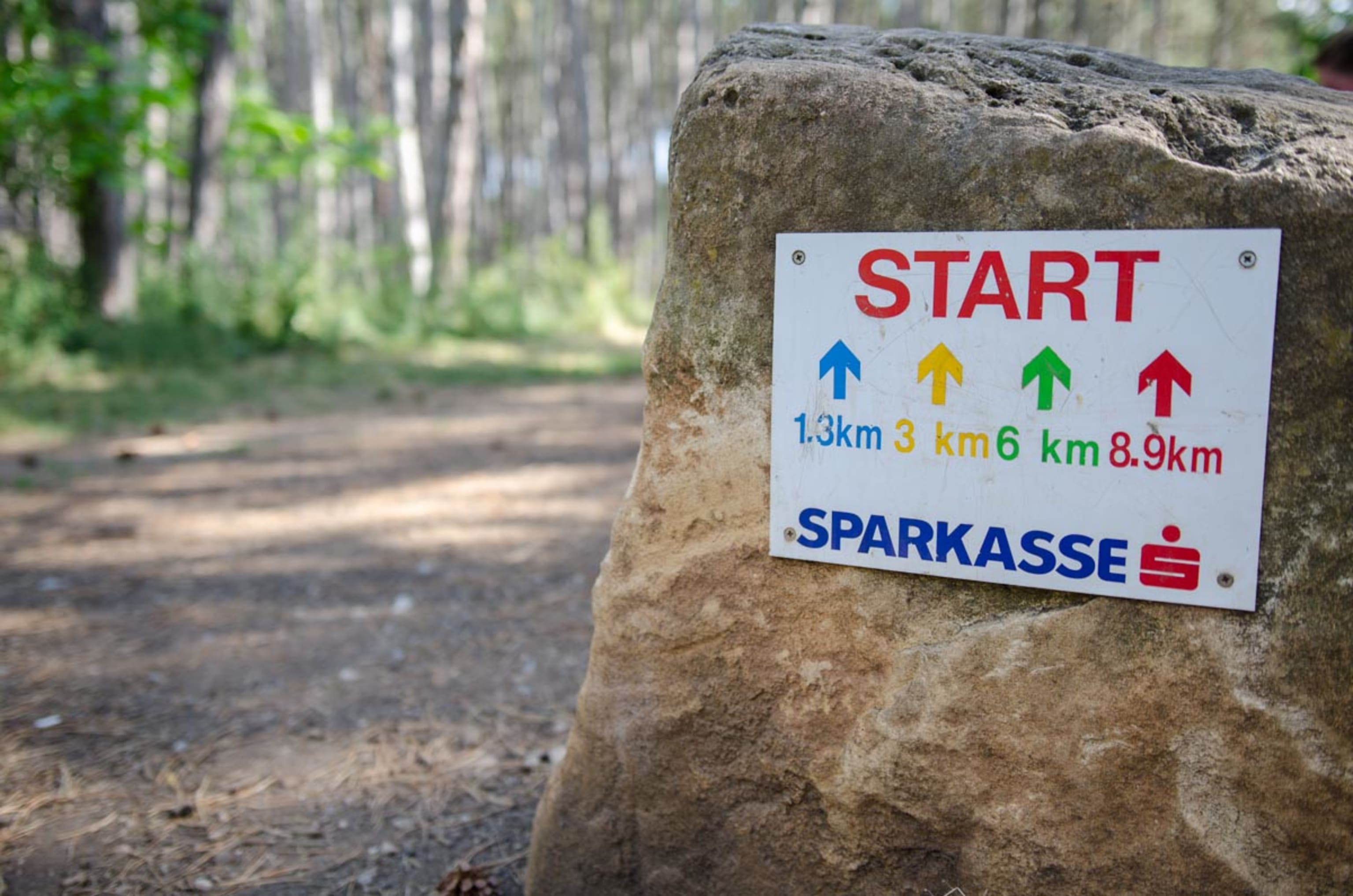 Laufstrecke Föhrenwald, Startpunkt