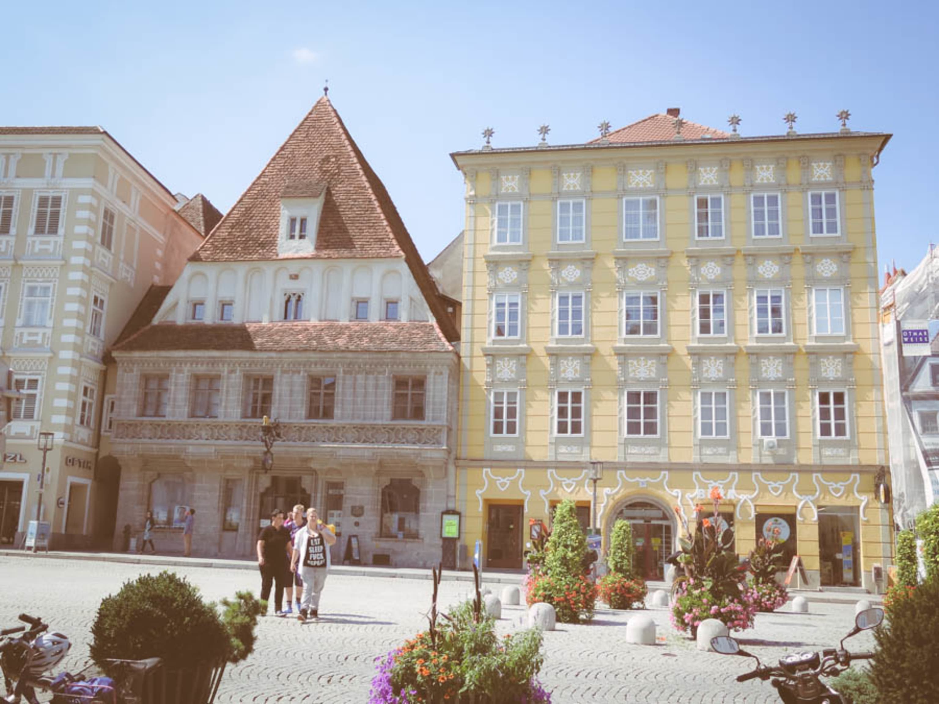 Steyr Stadtplatz Bummerlhaus am Stadtplatz von Steyr