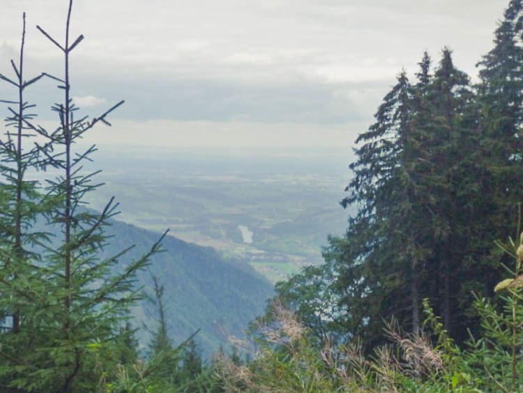 Wanderweg beim Aufstieg auf den Schoberstein