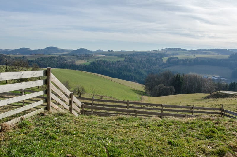 Aussicht von Mandl's Ziegenhof in Lichtenegg