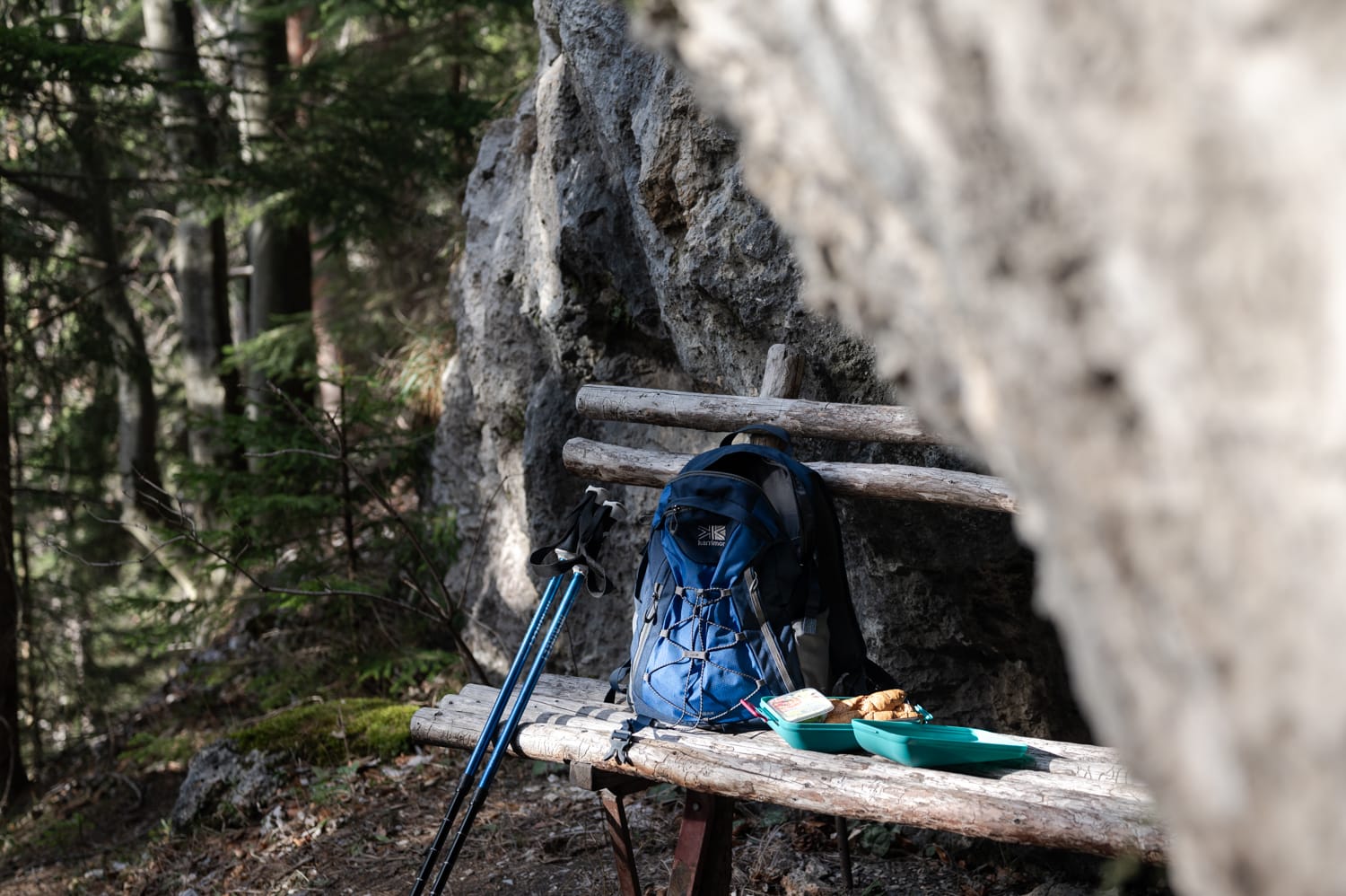 Pausenbank bei der Luckerten Wand, Breitenstein