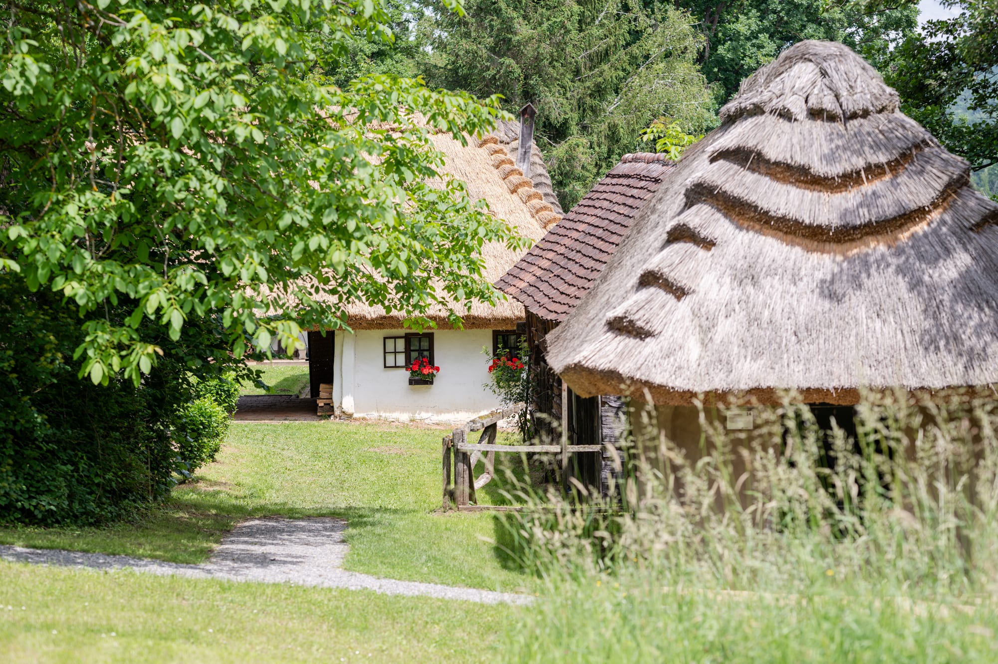 Einblick ins Freilichtmuseum Ensemble Gerersdorf bei Güssing