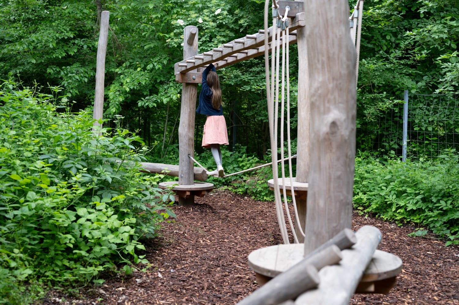 Motorikparcours am Spielplatz der Garten TULLN in Niederösterreich