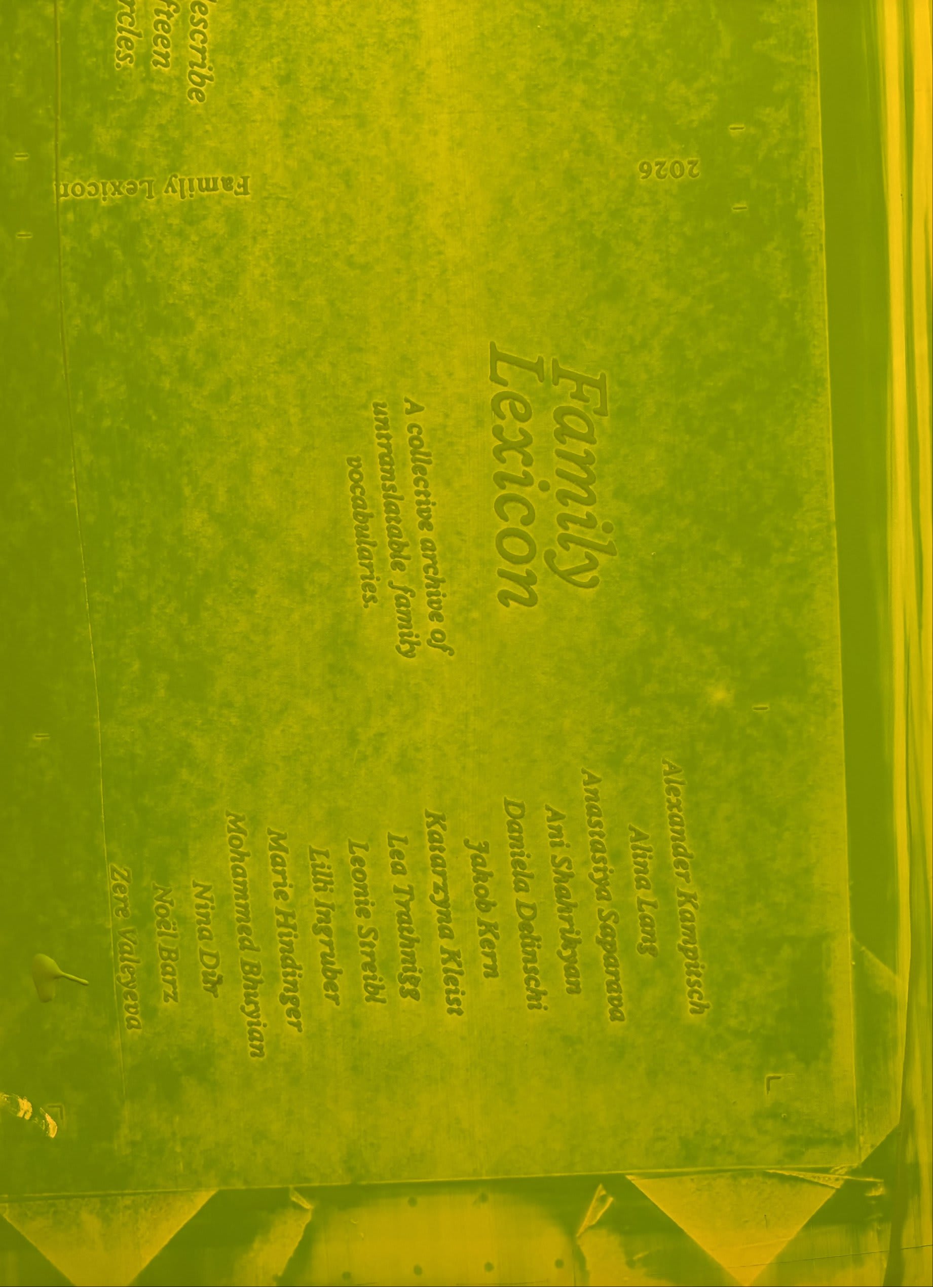 Family Lexicon spread XII