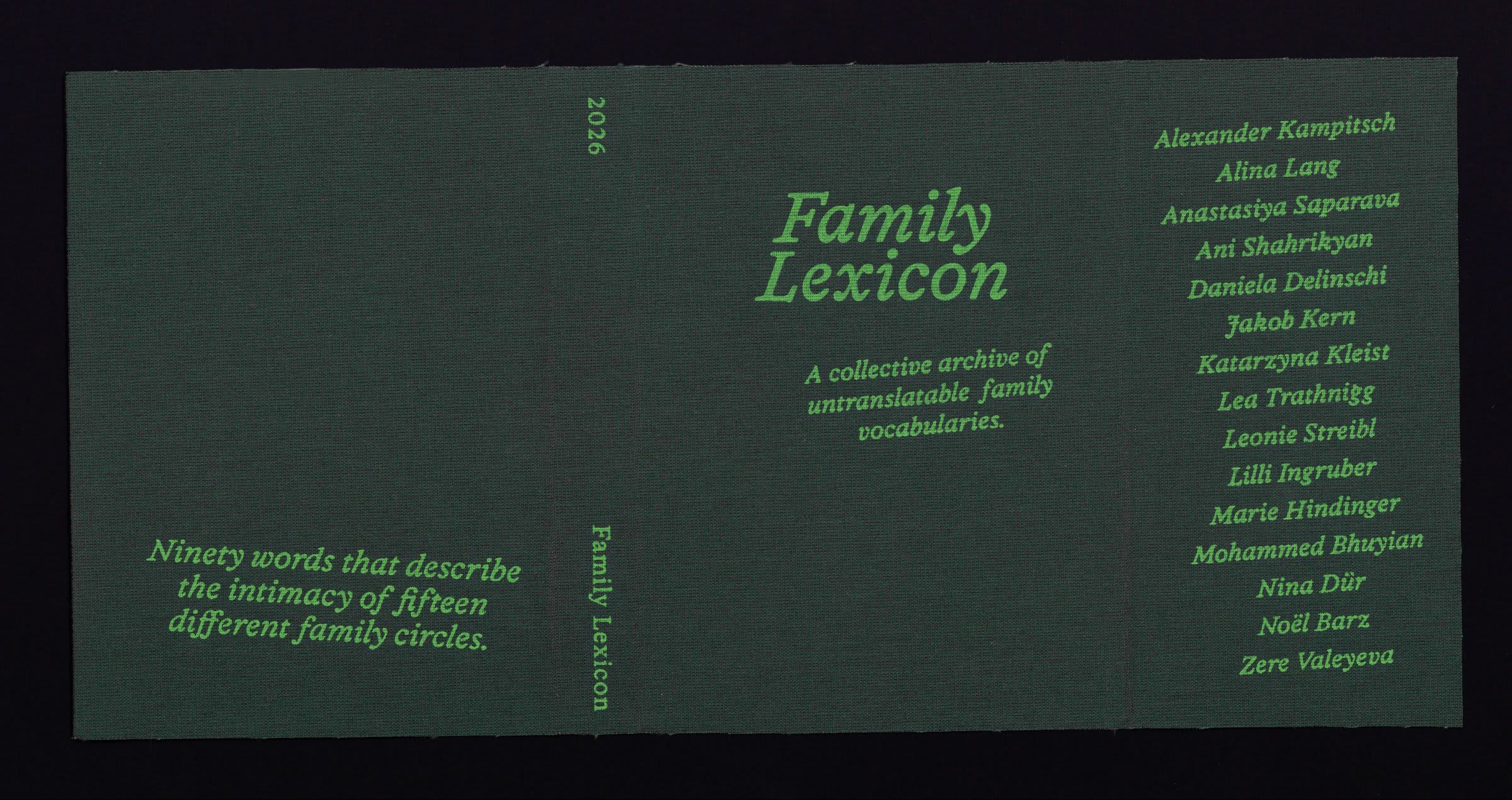 Family Lexicon spread II