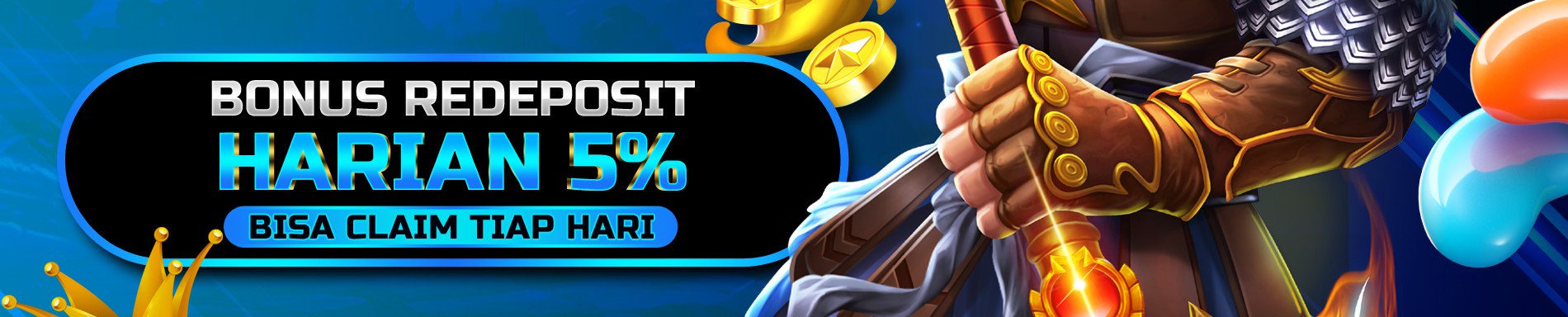 BONUS DEPOSIT HARIAN 5%