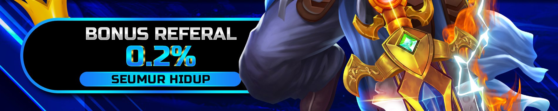 BONUS REFERRAL 0.2% SEUMUR HIDUP