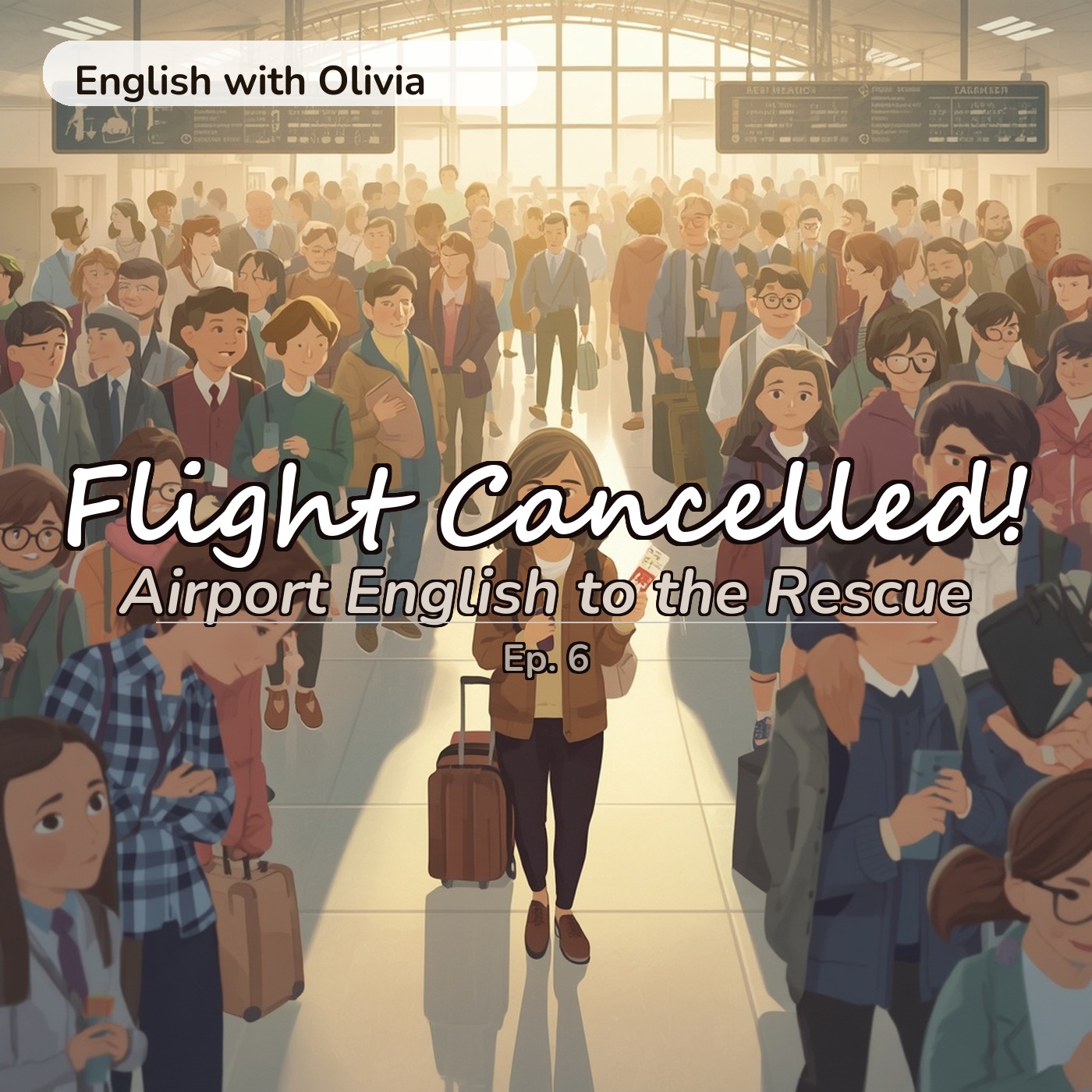 Flight Cancelled! Airport English to the Rescue (Beginner English A1-A2) | Ep. 6 episode artwork