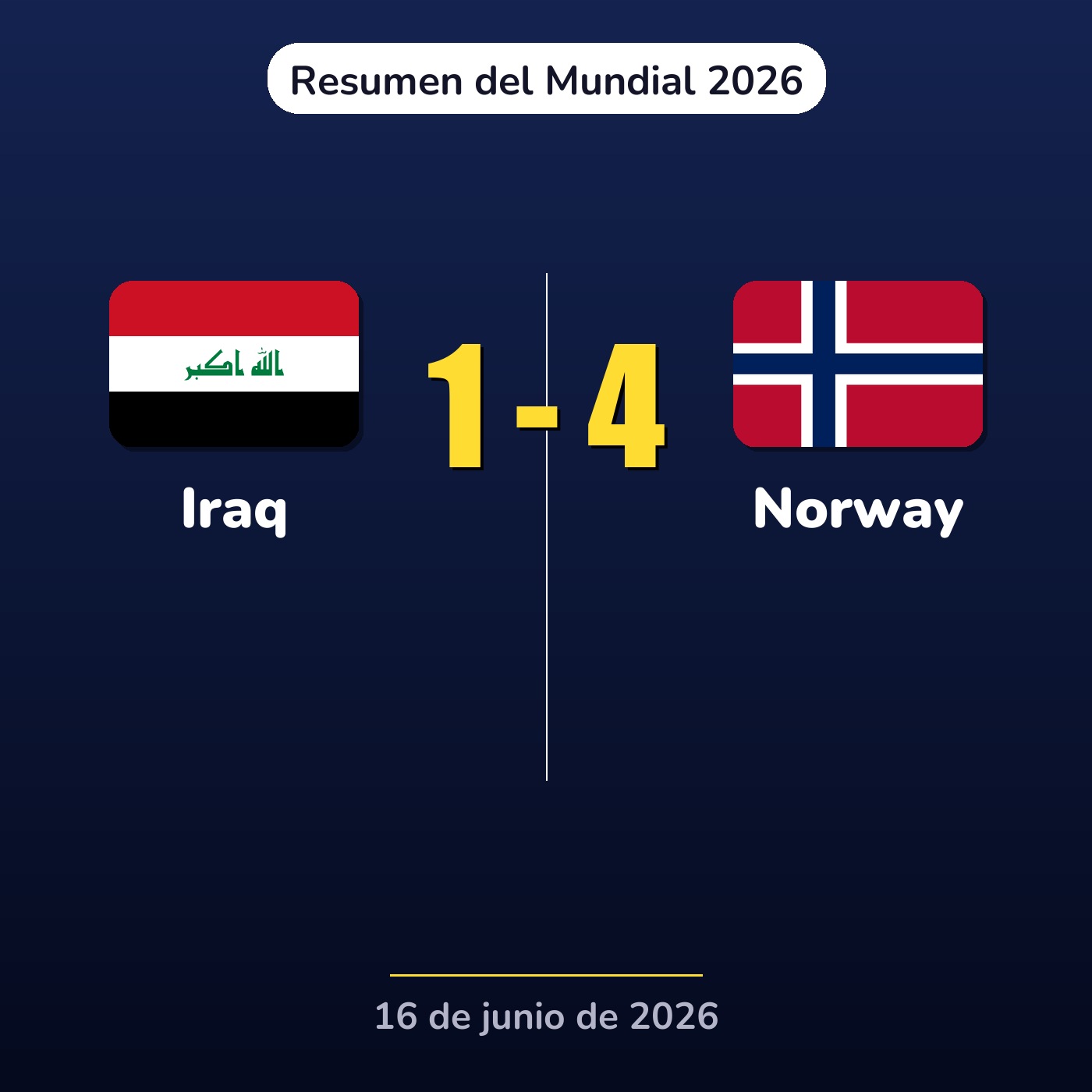 Iraq vs Norway | Resumen del Mundial 2026 episode artwork