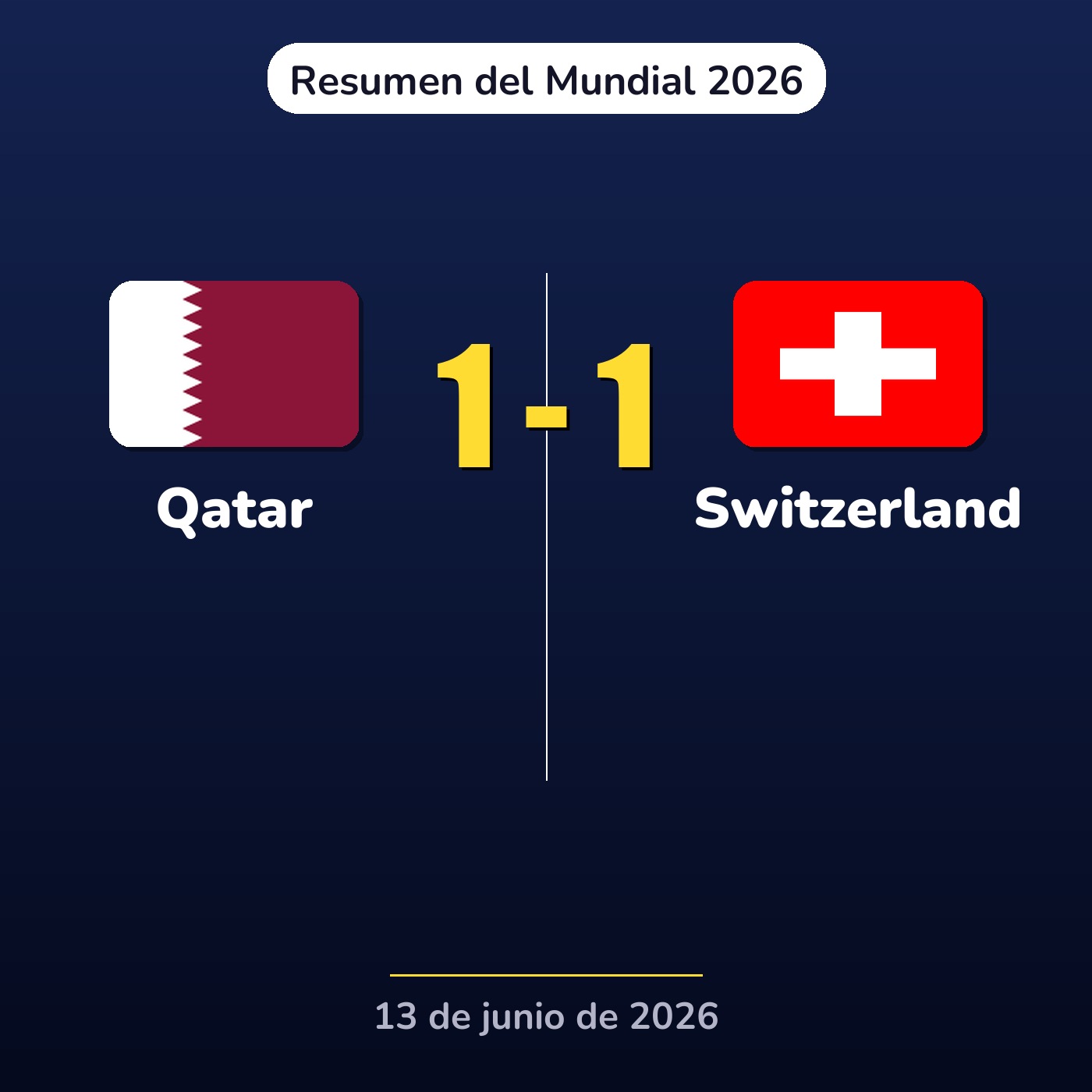 Qatar vs Switzerland | Resumen del Mundial 2026 episode artwork