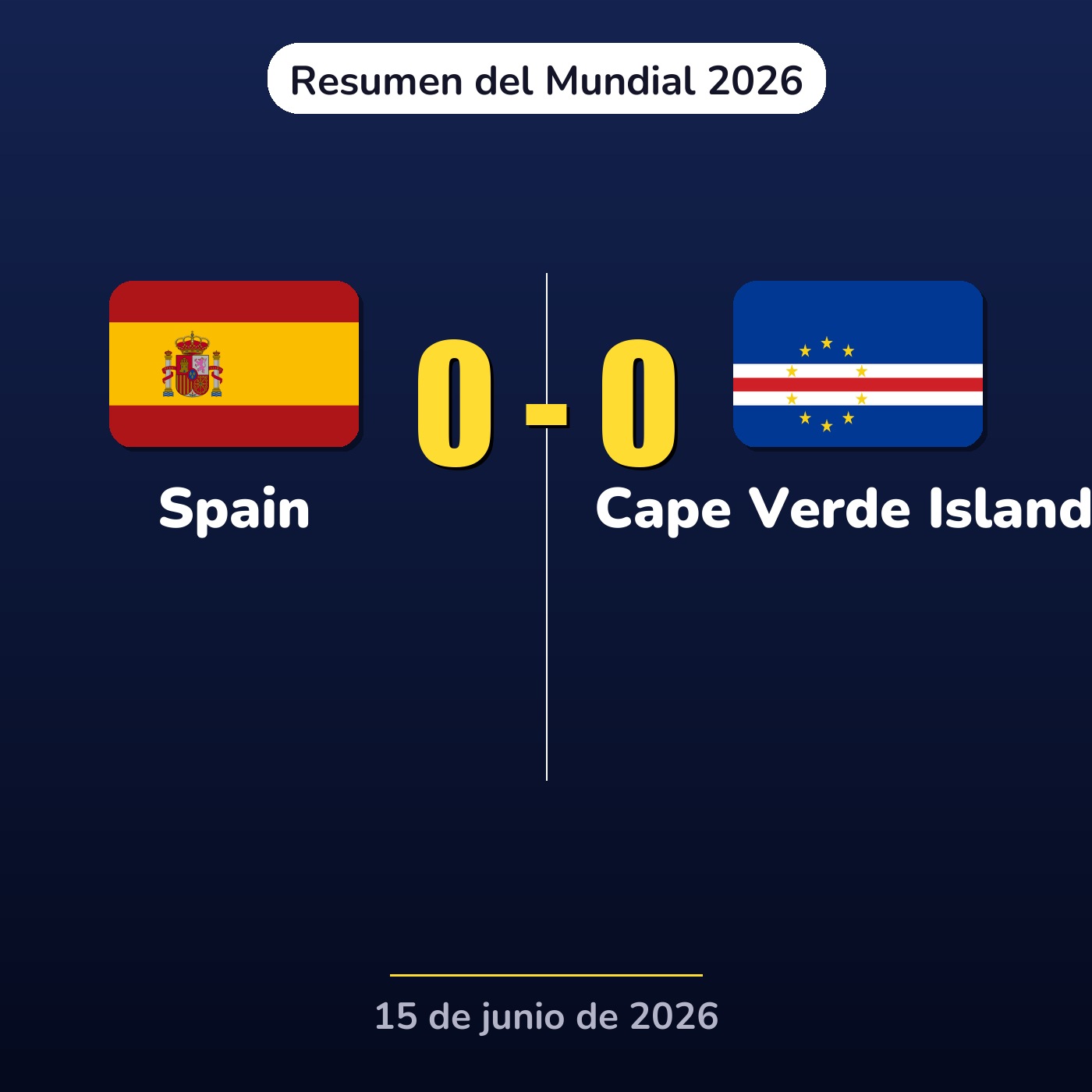 Spain vs Cape Verde Islands | Resumen del Mundial 2026 episode artwork