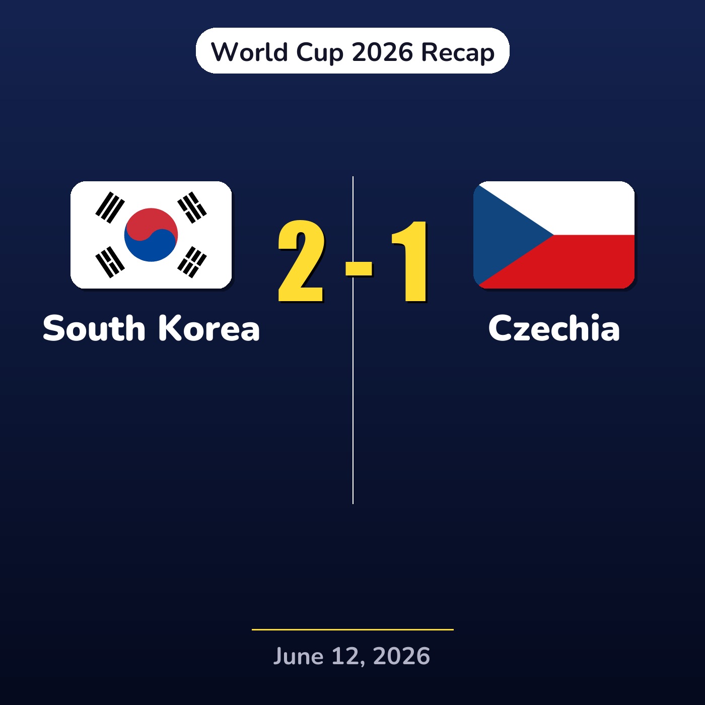 South Korea vs Czechia | World Cup 2026 Recap episode artwork