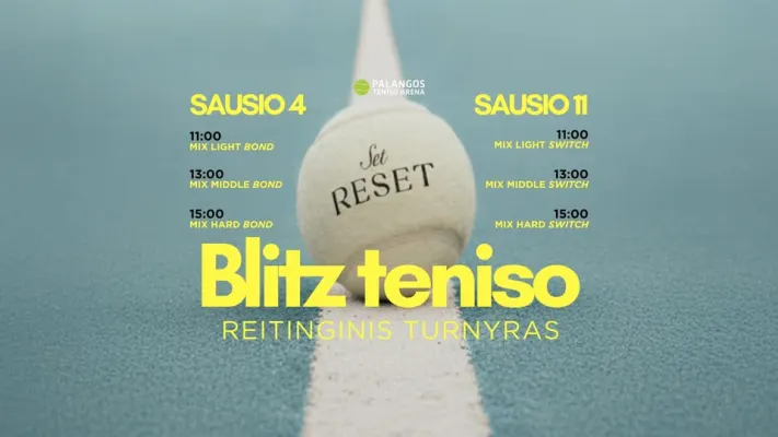 Reitinginis Blitz Teniso Turnyras Palangoje