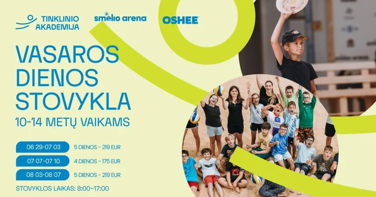 Vasaros dienos stovykla Smėlio arenoje