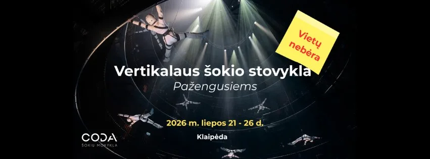 VERTIKALAUS ŠOKIO STOVYKLA pažengusiems