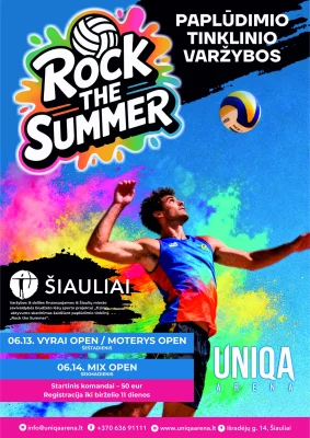 ROCK THE SUMMER'26 VYRŲ / MOTERŲ / MIX paplūdimio tinklinio varžybos
