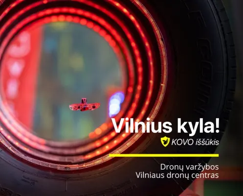 Vilnius kyla! KOVO iššūkis | Dronų varžybos