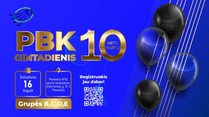 10 metų kartu – PBK jubiliejinis turnyras