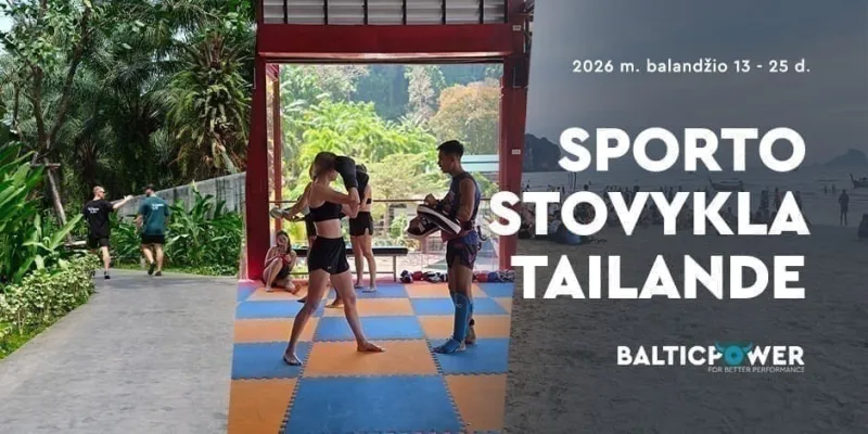 2026 Tailandas. Sporto stovykla! Dvi savaitės Krabi regione.