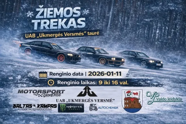 ŽIEMOS TREKAS "UAB UKMERGĖS VERSMĖ" TAUREI LAIMĖTI