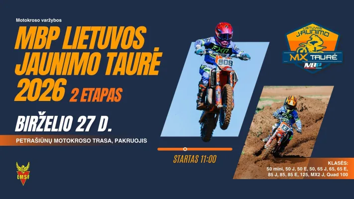 Motokroso varžybos „MBP Lietuvos Jaunimo taurė 2026“ II etapas