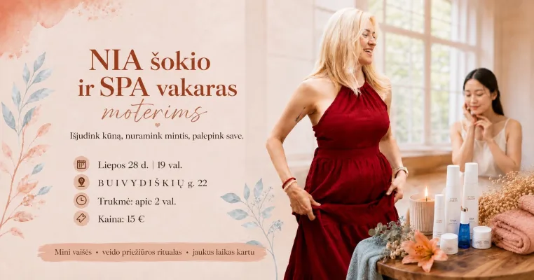 KARTOJAM! NIA šokio ir SPA vakaras