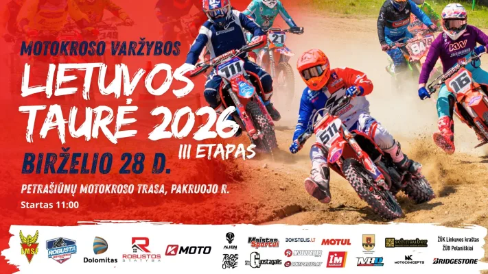 Motokroso varžybos „Lietuvos taurė 2026“ III etapas