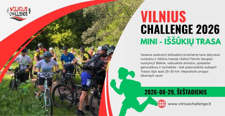 Vilnius Challenge 2026, MINI 2026-08-29 Iššūkių trasa (žalia)