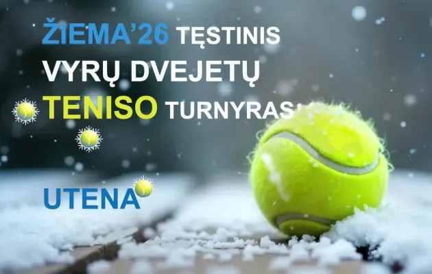2026 m.  sausio - kovo mėn. tęstinis žiemos vyrų dvejetų turnyras Utenoje