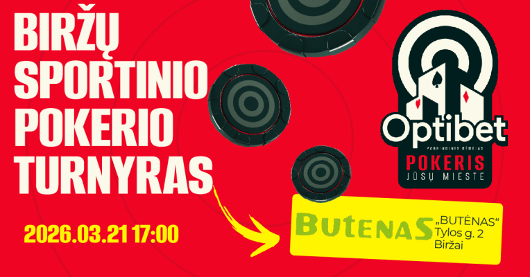 Pokerio turnyras BIRŽUOSE