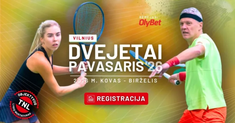 PAVASARIS'26 Klaipėda | „Teniso namų" tęstinis teniso dvejetų turnyras, remiamas OlyBet